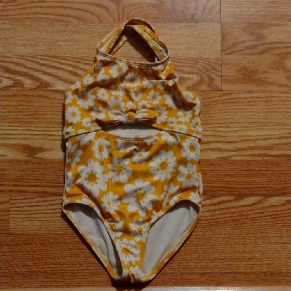 Wonder nation girls one piece swimming suit size 6-6x